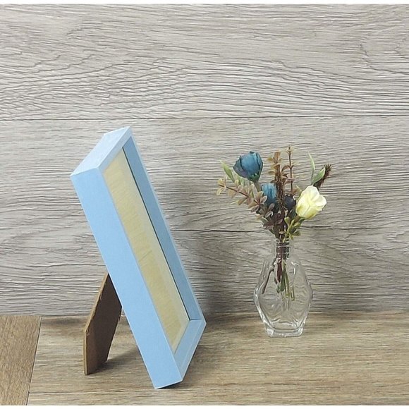 Photo Picture Frame Ornate Light Blue Table Top Display Home Décor 4.25x6.25 in - Picture 5 of 11